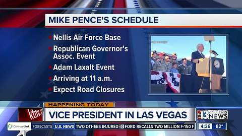 Vice President Pence in town today