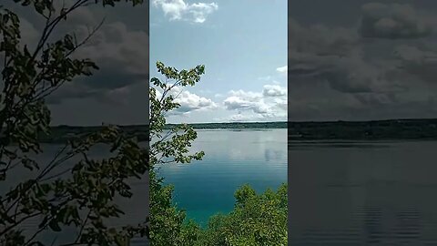 A view of the lake while out jogging