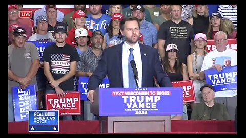 JD VANCE DELIVERS REMARKS IN EAU CLAIR WI