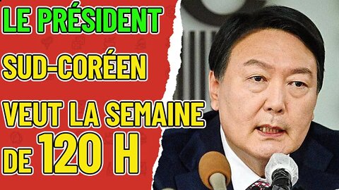 Le président sud-coréen est pour la semaine de 120 heures #travail #kpop