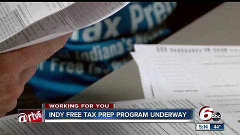 Indy free tax prep program available to households making less than $66,000 in income