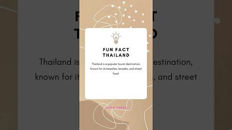 Fun Facts Thailand