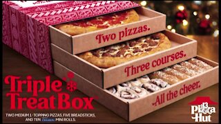 Pizza Hut's new triple treat box for the holidays