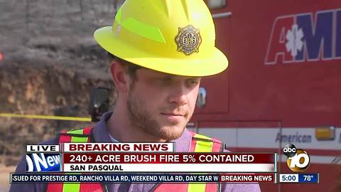 Cal Fire provides Pasqual Fire updates