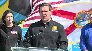 Gov. Ron DeSantis makes Bahamas relief announcement with FPL in West Palm Beach