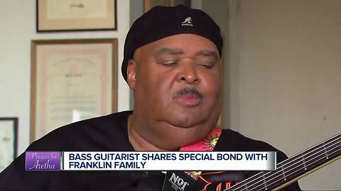 Local bass guitarist shares special bond with Franklin family