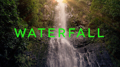 Majestic Waterfall For Focus at Work | Natural White Noise Nature