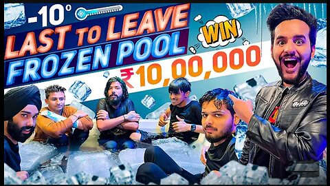 Last to leave the FROZEN POOL wins Rs10 LAKH __ (_2)(1080P_HD)