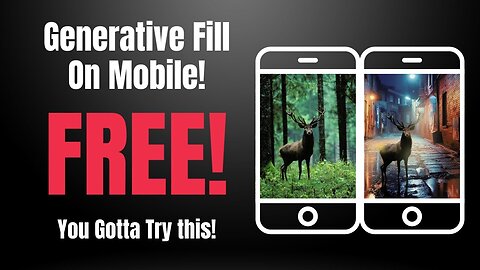 How To Use Photoshop Generative Fill For FREE On Your Mobile Device! iPhone, iPad, & Android!