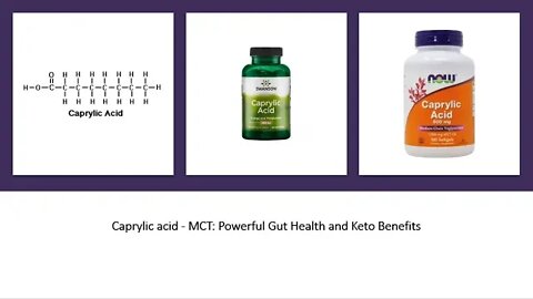 Caprylic Acid - Coconut Oil MCT Extract for Ketosis, Energy, Brain Power & More