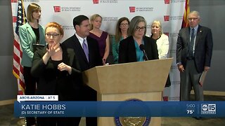 Arizona Governor Doug Ducey stresses social distancing