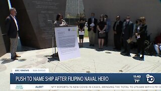 Push to name ship after Filipino Naval hero