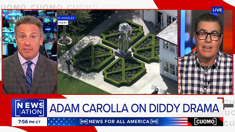 Adam Carolla Brings Up Epstein in Cuomo Interview About Diddy FBI Raids