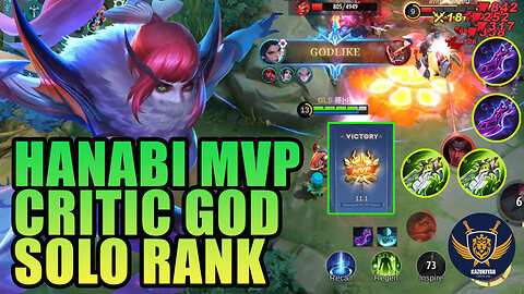 HANABI MVP SOLO RANK GAME - Malupet Talaga Kasama Si Minotaur #kazukiyanofficial