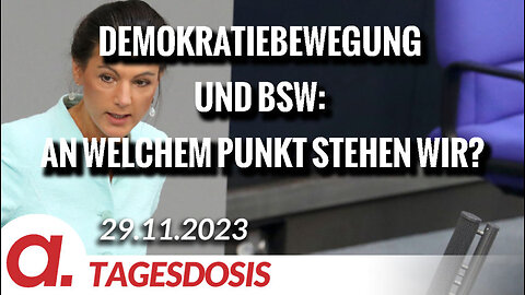 Demokratiebewegung und BSW: An welchem Punkt stehen wir? | Von Anselm Lenz