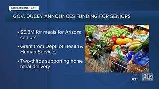 Gov. Ducey announces $5.3 million for meals for Arizona seniors