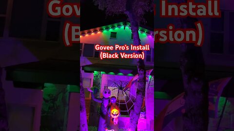 Govee Pro’s Install (Black Version) @GOVEE #fyp #howto #diy #halloween #govee