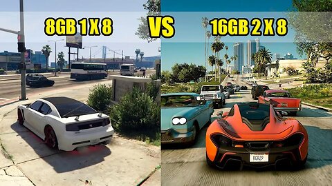 RYZEN 5 4600G GTA V 8GB VS 16GB RAM SEM PLACA DE VÍDEO