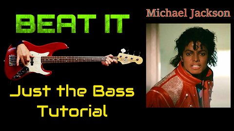 BEAT IT, Michael Jackson, BASS COVER and LESSON