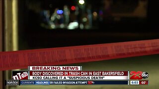 Body found in trash can in East Bakersfield