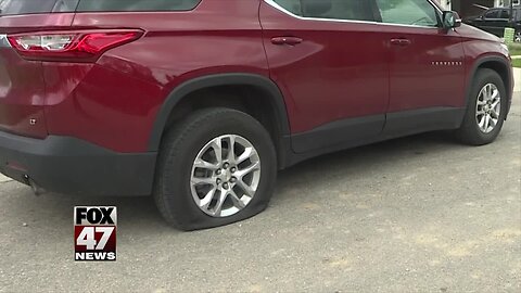 Police, neighbors on lookout for tire slashers