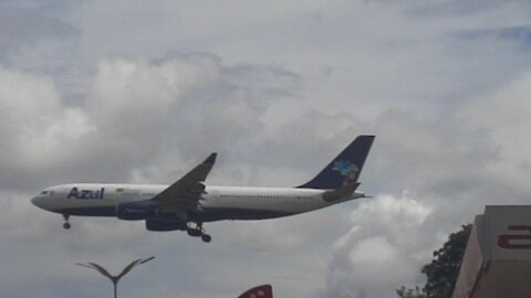 Airbus A330 PR-AIY na final antes de pousar em Manaus vindo de Campinas 23022021