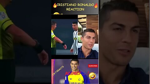 RONALDO REACTION VIDEO 😂😂😂 #shorts #ronaldo #football #messi #nymar #new #soccer