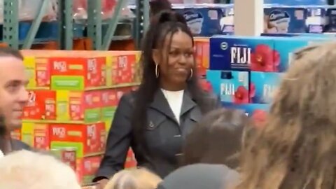 Raw Video: Michelle Obama Spotted At East Bay Costco Promoting New Drink Brand