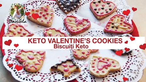 Keto Valentine's Cookies / Biscuiți Keto delicioși