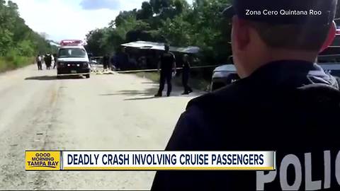 12 people killed as bus carrying foreign tourists crashes on excursion to Mayan ruins in Mexico