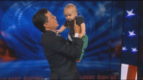 Stephen Colbert does a parody of sacrificing a child to an evil deity