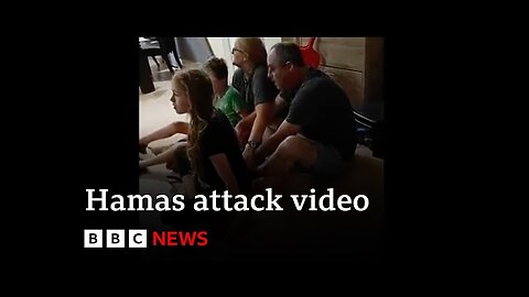 Shocking video of family held captive by Hamas after killing teenage daughter - BBC News