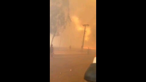 Ribeirão Preto City Brazil in fire