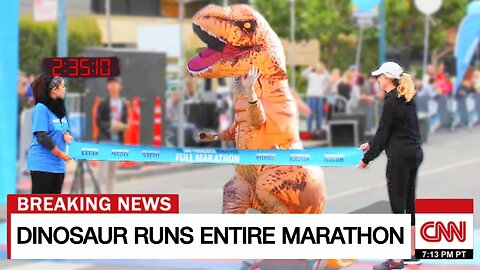 I Ran a Marathon in a Dinosaur Suit