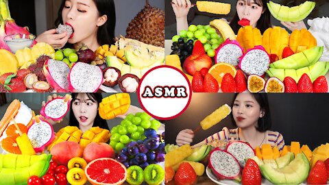 ASMR NO TALKING - Eat A Variety Of Fruits