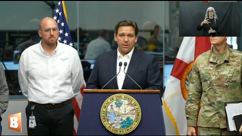 MOMENTS AGO: Ron DeSantis giving Hurricane Ian update…