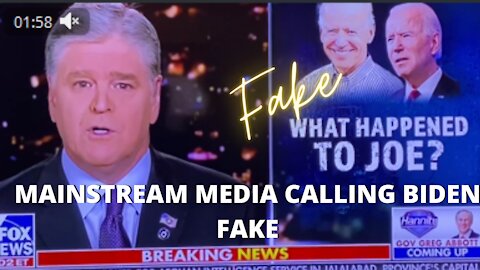 MAINSTREAM MEDIA CALLING BIDEN FAKE !!!!