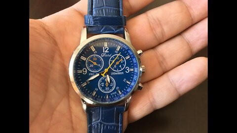 $10 blue crocodile leather fashion watch by Sandistore