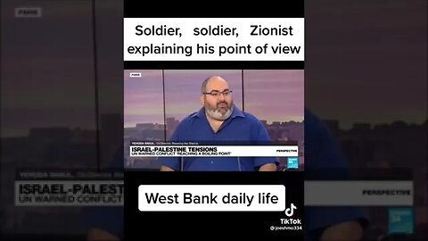 Zionist Israeli Explaining His Point Of View West Bank Palestine 🇵🇸