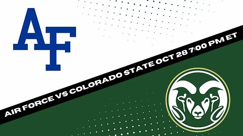 Air Force Falcons vs Colorado State Rams Prediction and Picks - College Football Picks Week 9