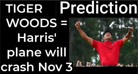 Prediction - TIGER WOODS CRASH prophecy = Harris’ plane will crash Nov 3