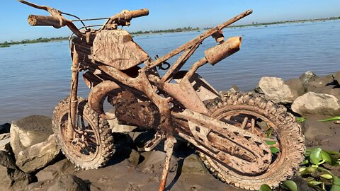 KTM mini motorbike restoration | Restore abandoned 2-stroke off-road Minibike