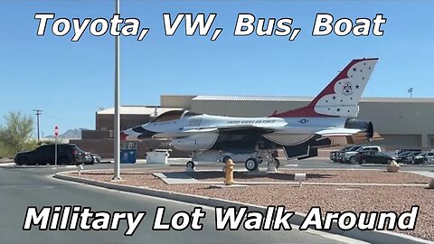 Military Lot Walk Around, RV, Boats, Toyota Truck