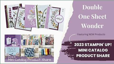 2023 Stampin' Up! NEW Products Spotlight | Double One Sheet Wonder