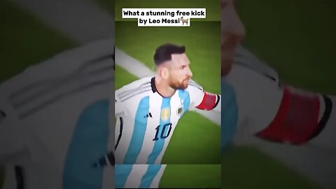 What a free kick leo? #fypシ #football #cristianoronaldo #viral #messi #soccer #cr7