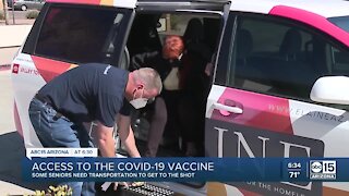 Ride-share company helping transport seniors to COVID-19 vaccination site