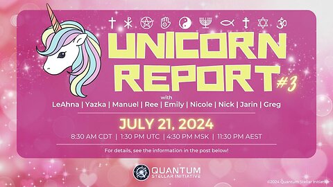 QSI Unicorn Report #3: Hijacking, Dark Entities, Opening Portals (July 21, 2024)