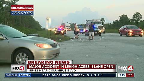 Serious crash on State Road 82 Monday morning