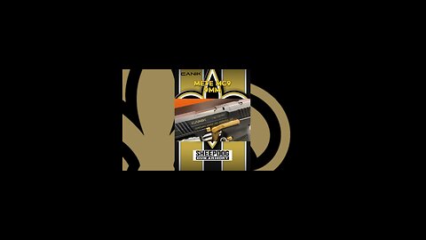 Canik “ METE MC9” (Black & Gold) 3.18” barrel 9mm 15 rd capacity