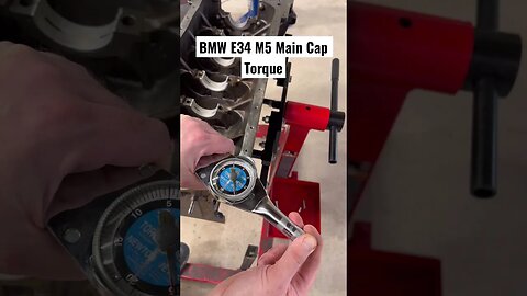 BMW E34 M5 Main Cap Torque #bmw #automobile #engine #car #bmwe34 #bmwm5 #restoration #diy #tools